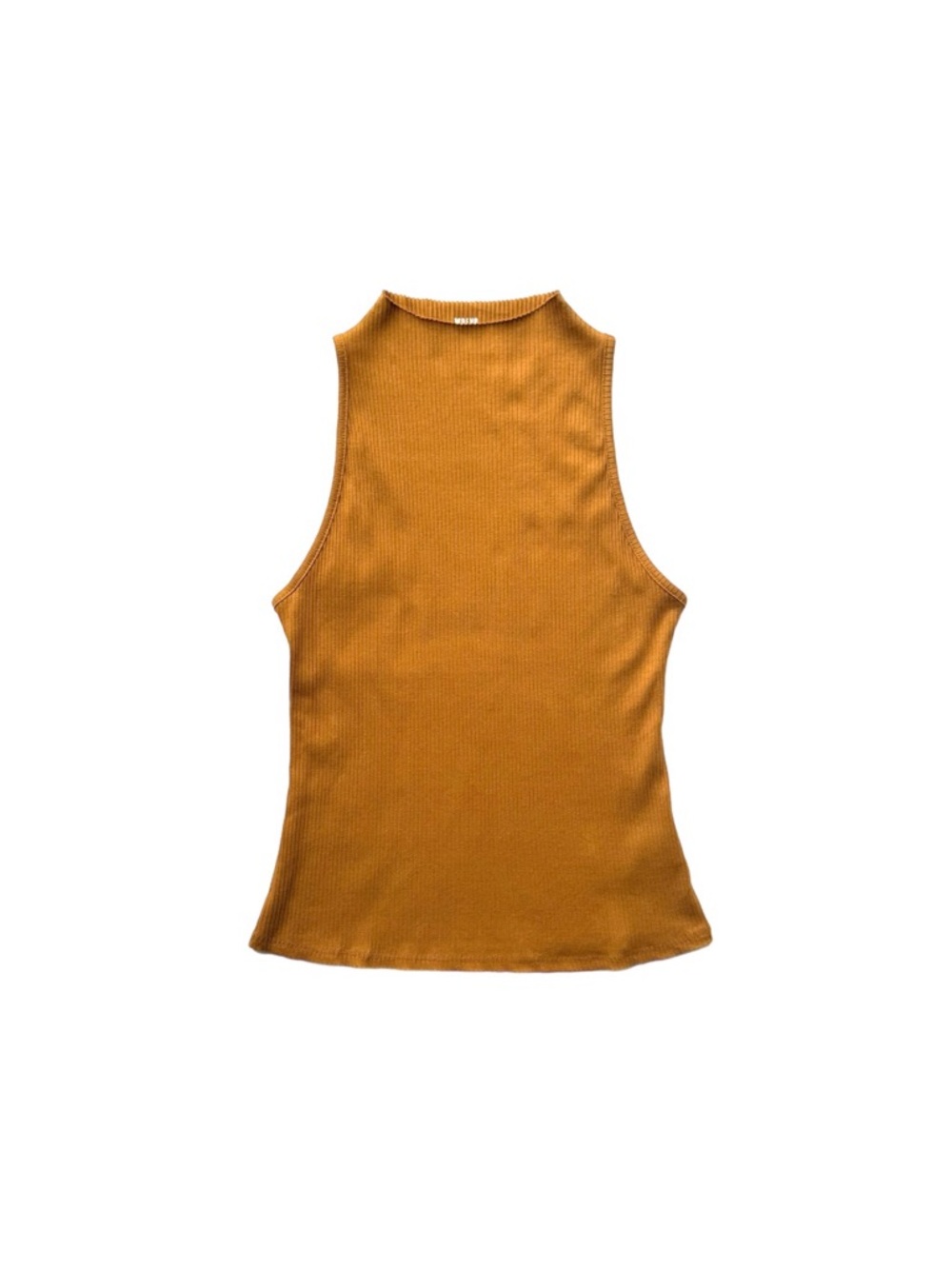 Anthropologie Copper Soft Stretchy Ribbed Sleeveless Tank